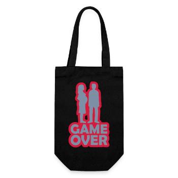 Démarrer un game over familial - Sac à bouteille - noir - Devant