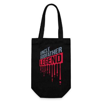 Uncle Godfather Legend Zitat - Geschenkbeutel für Flaschen - Schwarz - Vorne