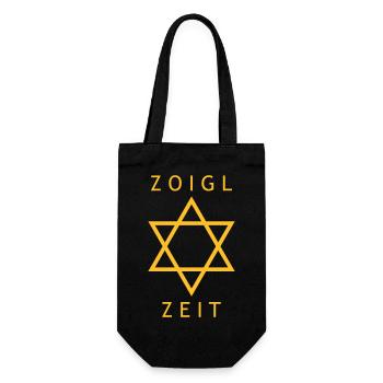 Zoigl zeit - Geschenkbeutel für Flaschen - Schwarz - Vorne