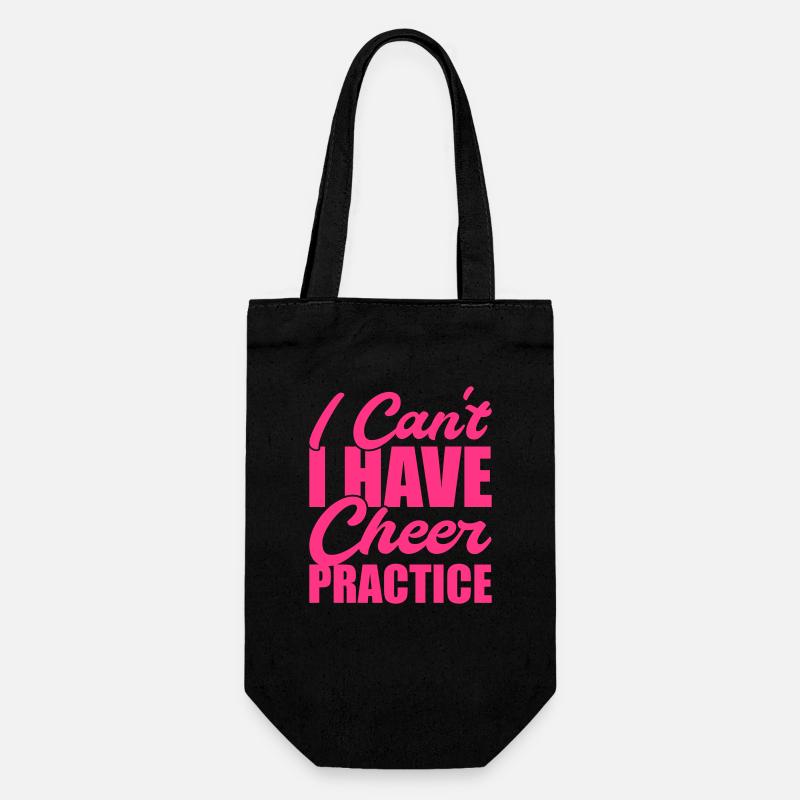 I cant i have cheer practice - Geschenkbeutel für Flaschen - Schwarz