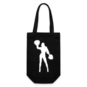 cheerleading - Geschenkbeutel für Flaschen - Schwarz - Vorne