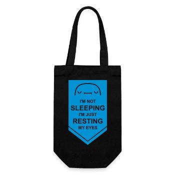 Citation Je ne dors pas - Sac à bouteille - noir - Devant