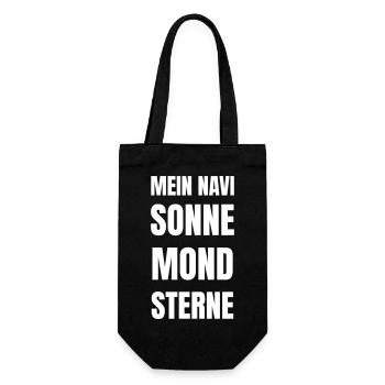 My navigation system in nature - Gift Bag for Bottles - black - Front