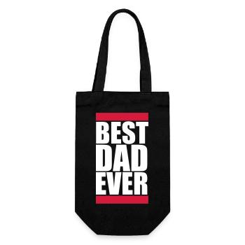 The Best Dad Ever Best Dad in the World Cool Love - Gift Bag for Bottles - black - Front