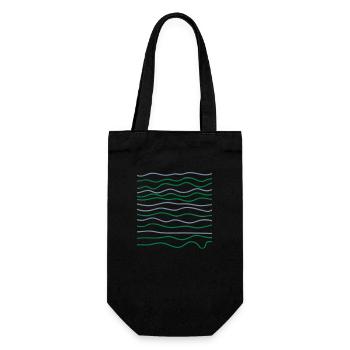 Abstraktes Design - Geschenkbeutel für Flaschen - Schwarz - Vorne