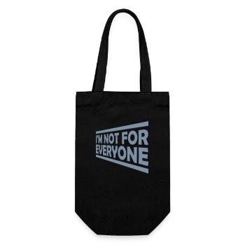 Im not for everyone - Gift Bag for Bottles - black - Front
