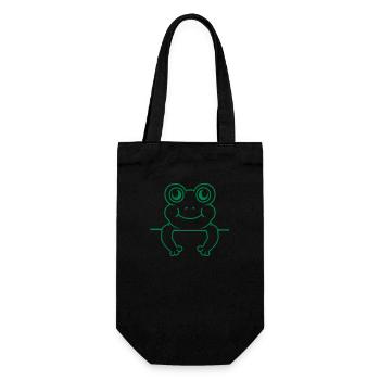 Wall Frog Shield Comic - Gift Bag for Bottles - black - Front