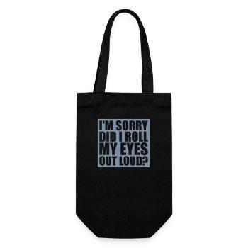 Roll My Eyes Out - Gift Bag for Bottles - black - Front