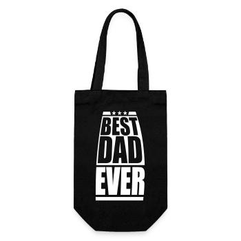 The Best Dad Ever Cool Love - Gift Bag for Bottles - black - Front