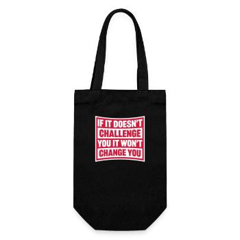 Séance d’entraînement Fitness Motivation Citation - Sac à bouteille - noir - Devant