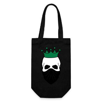 skull bandit king 02 - Geschenkbeutel für Flaschen - Schwarz - Vorne