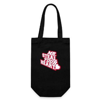 mr steal your heart - Gift Bag for Bottles - black - Front
