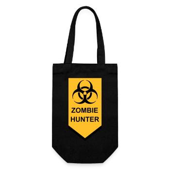 zombie hunter Halloween Quote - Gift Bag for Bottles - black - Front