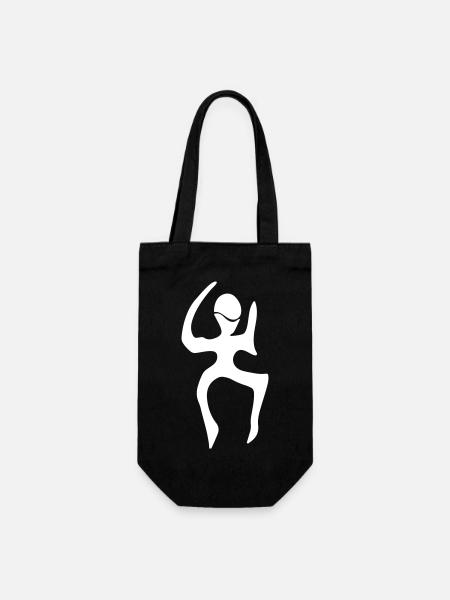1040 Icon (white) - Geschenkbeutel für Flaschen - Schwarz
