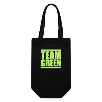 Logo Team Green - Gift Bag for Bottles - black - Front