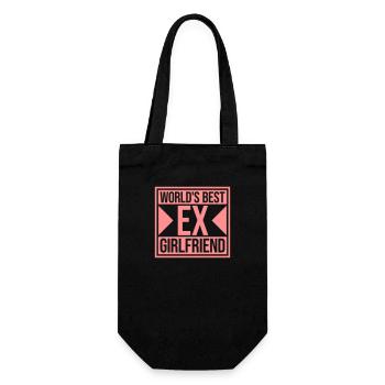 worlds best ex girlfriend - Geschenkbeutel für Flaschen - Schwarz - Vorne