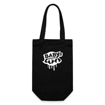 Bébés À L’intérieur 2 Jumeaux Enceinte Ventre Drôle - Sac à bouteille - noir - Devant
