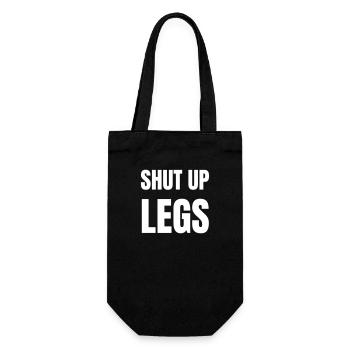 Shut up legs - Gift Bag for Bottles - black - Front