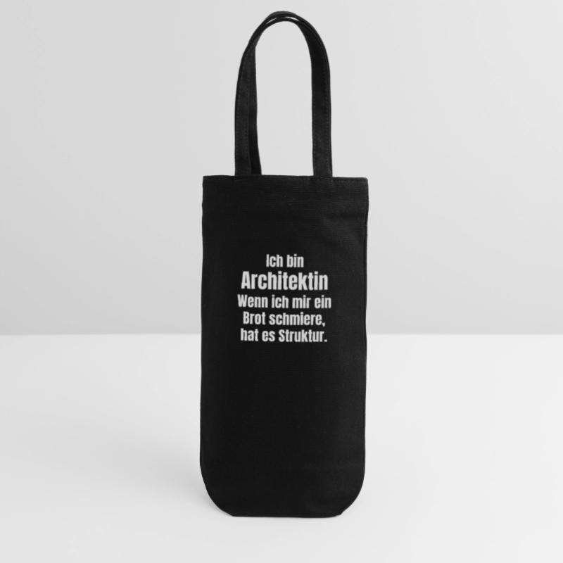 Architect smears bread with structure Gift Bag for Bottles