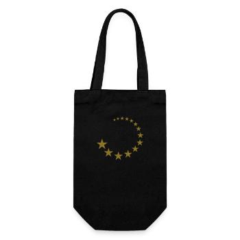 Stars - Gift Bag for Bottles - black - Front