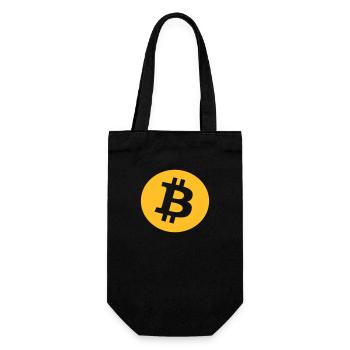 bitcoin - Gift Bag for Bottles - black - Front
