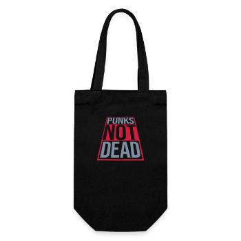 punks not dead Zitat - Geschenkbeutel für Flaschen - Schwarz - Vorne