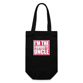 at The Favorite Uncle - Gift Bag for Bottles - black - Front