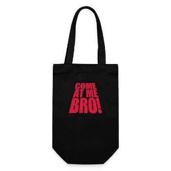 come at me bro - Geschenkbeutel für Flaschen - Schwarz - Vorne