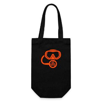 Tribal scuba diving - Geschenkbeutel für Flaschen - Schwarz - Vorne