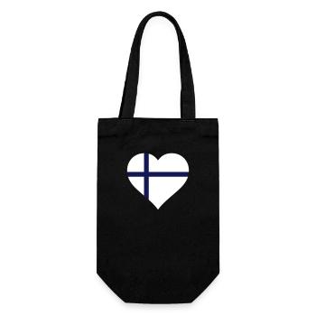 Finlande Coeur - Sac à bouteille - noir - Devant