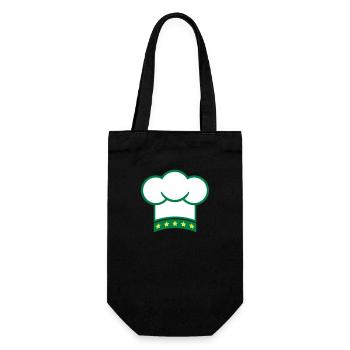 5 Star Chef's Hat Kitchen Master Chef Cool - Gift Bag for Bottles - black - Front