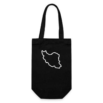 Iran Outline - Gift Bag for Bottles - black - Front
