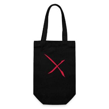 x_1c - Geschenkbeutel für Flaschen - Schwarz - Vorne