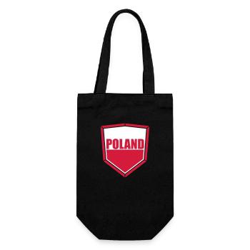 Pologne Pologne Texte Polonais Flag Football Fan - Sac à bouteille - noir - Devant
