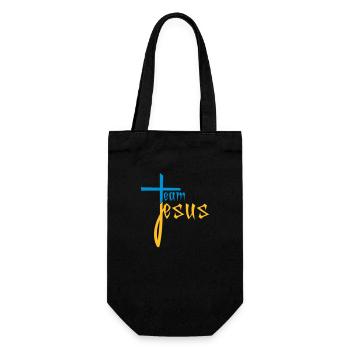 friends team crew jesus cross christ christ kath - Gift Bag for Bottles - black - Front