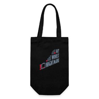 Drôle mon pire cauchemar - Sac à bouteille - noir - Devant
