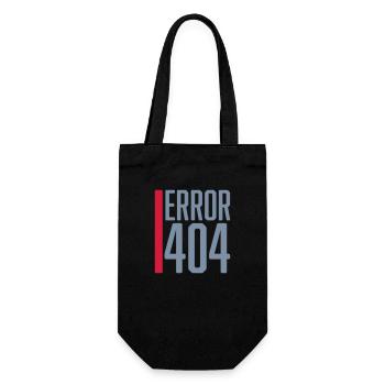 Error Code Error 404 - Gift Bag for Bottles - black - Front