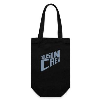 Logo Cousin Crew Team - Gift Bag for Bottles - black - Front
