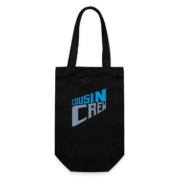 Team Logo Cousin Crew - Gift Bag for Bottles - black - Front
