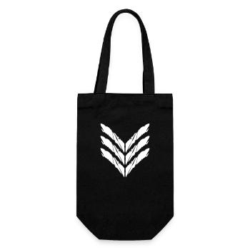 3 Sterne General Badge Wappen Shooter Gamer - Geschenkbeutel für Flaschen - Schwarz - Vorne
