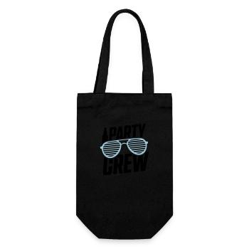 party crew - Geschenkbeutel für Flaschen - Schwarz - Vorne