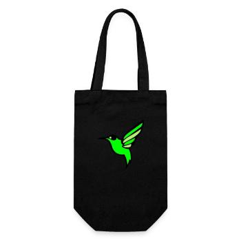 Silhouette d'oiseau colibri - Sac à bouteille - noir - Devant