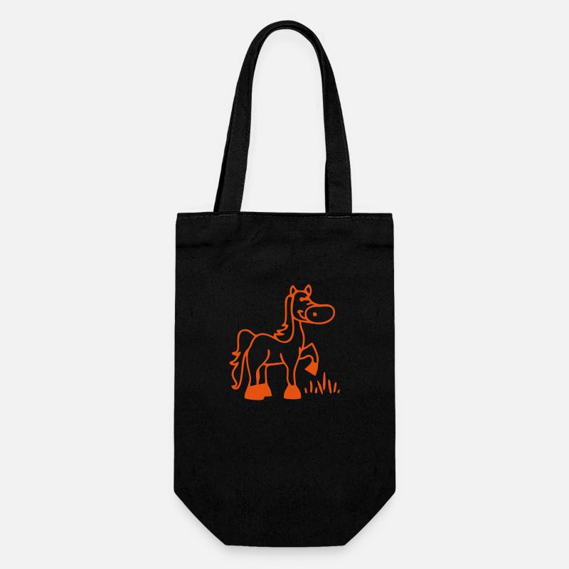 Cheval Horse - Sac à bouteille - noir