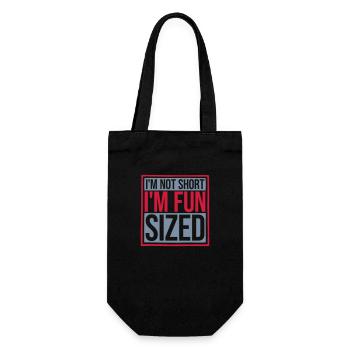 Not short fun sized - Gift Bag for Bottles - black - Front
