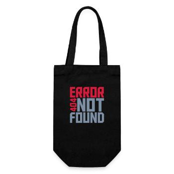 Error 404 not found - Geschenkbeutel für Flaschen - Schwarz - Vorne