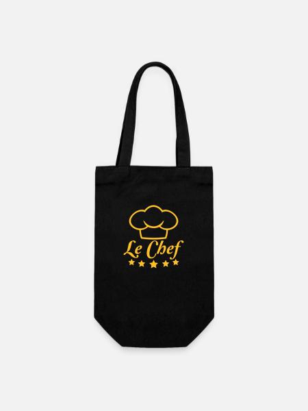 Toque 5 étoiles Le Chef Küchen Meister - Sac à bouteille - noir