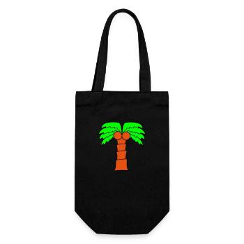 Palm Tree Island Tree Beach Holiday Coconut Sea Cool - Gift Bag for Bottles - black - Front