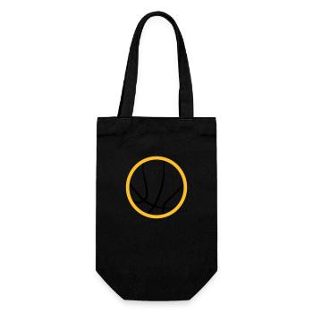 Basketbälle 32 - Geschenkbeutel für Flaschen - Schwarz - Vorne