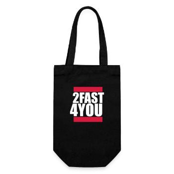Too Fast for You Saying 2 Too Fast 4 For You - Gift Bag for Bottles - black - Front