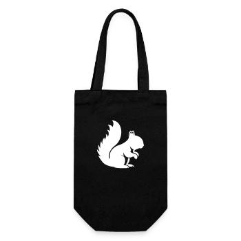 squirrel - Gift Bag for Bottles - black - Front